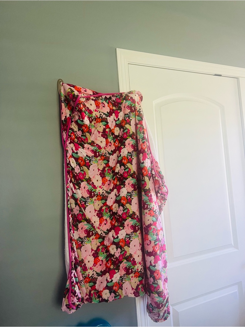 Posh Peanut Pink Floral Hooded Baby Towel